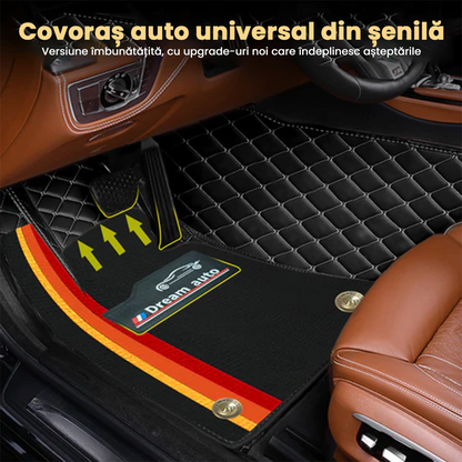 Prémiové autokoberce z PVC a eko kůže, vhodné do každého počasí, voděodolné – kompletní sada na přední i zadní sedadla