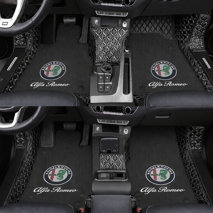 Prémiové autokoberce z PVC a eko kůže, vhodné do každého počasí, voděodolné – kompletní sada na přední i zadní sedadla