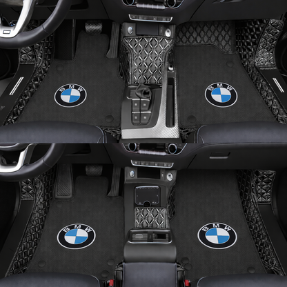 Prémiové autokoberce z PVC a eko kůže, vhodné do každého počasí, voděodolné – kompletní sada na přední i zadní sedadla