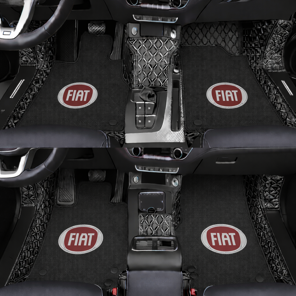 Prémiové autokoberce z PVC a eko kůže, vhodné do každého počasí, voděodolné – kompletní sada na přední i zadní sedadla