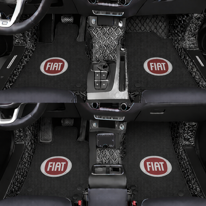 Prémiové autokoberce z PVC a eko kůže, vhodné do každého počasí, voděodolné – kompletní sada na přední i zadní sedadla