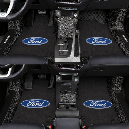 Prémiové autokoberce z PVC a eko kůže, vhodné do každého počasí, voděodolné – kompletní sada na přední i zadní sedadla