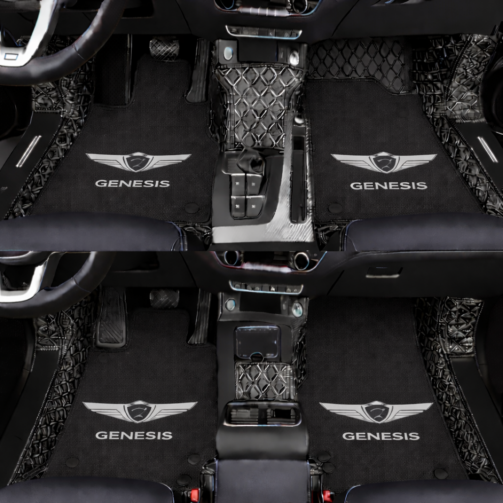 Prémiové autokoberce z PVC a eko kůže, vhodné do každého počasí, voděodolné – kompletní sada na přední i zadní sedadla