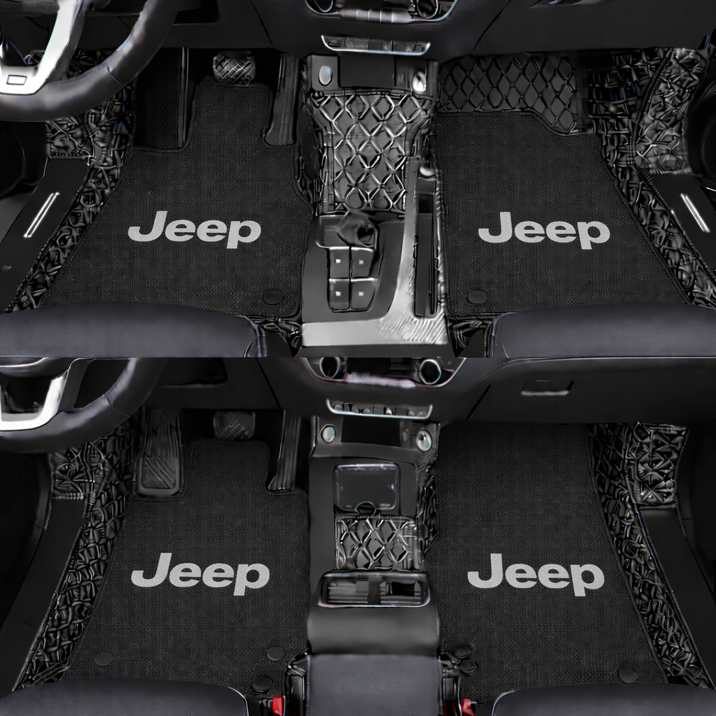 Prémiové autokoberce z PVC a eko kůže, vhodné do každého počasí, voděodolné – kompletní sada na přední i zadní sedadla