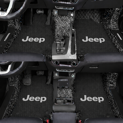 Prémiové autokoberce z PVC a eko kůže, vhodné do každého počasí, voděodolné – kompletní sada na přední i zadní sedadla