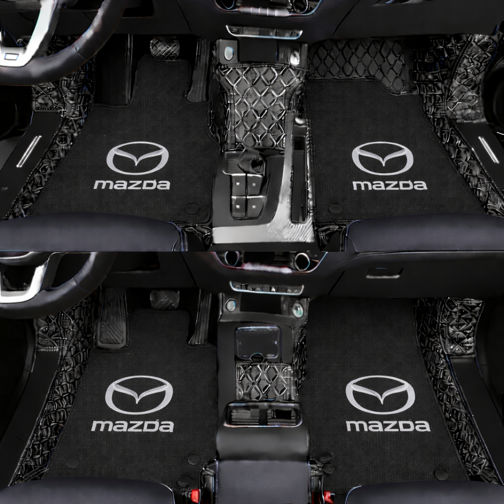 Prémiové autokoberce z PVC a eko kůže, vhodné do každého počasí, voděodolné – kompletní sada na přední i zadní sedadla