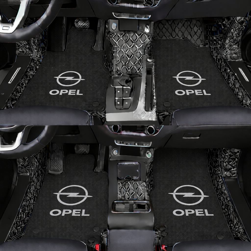 Prémiové autokoberce z PVC a eko kůže, vhodné do každého počasí, voděodolné – kompletní sada na přední i zadní sedadla