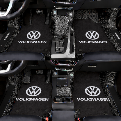 Prémiové autokoberce z PVC a eko kůže, vhodné do každého počasí, voděodolné – kompletní sada na přední i zadní sedadla