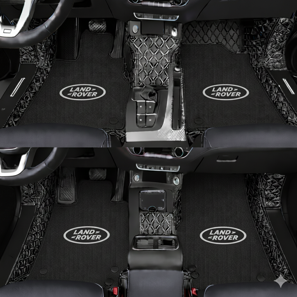 Prémiové autokoberce z PVC a eko kůže, vhodné do každého počasí, voděodolné – kompletní sada na přední i zadní sedadla