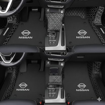 Prémiové autokoberce z PVC a eko kůže, vhodné do každého počasí, voděodolné – kompletní sada na přední i zadní sedadla