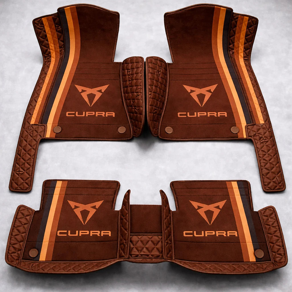 Prémiové autokoberce z PVC a eko kůže, vhodné do každého počasí, voděodolné – kompletní sada na přední i zadní sedadla