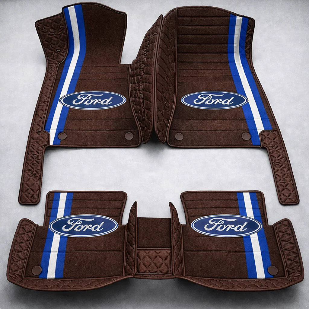 Prémiové autokoberce z PVC a eko kůže, vhodné do každého počasí, voděodolné – kompletní sada na přední i zadní sedadla