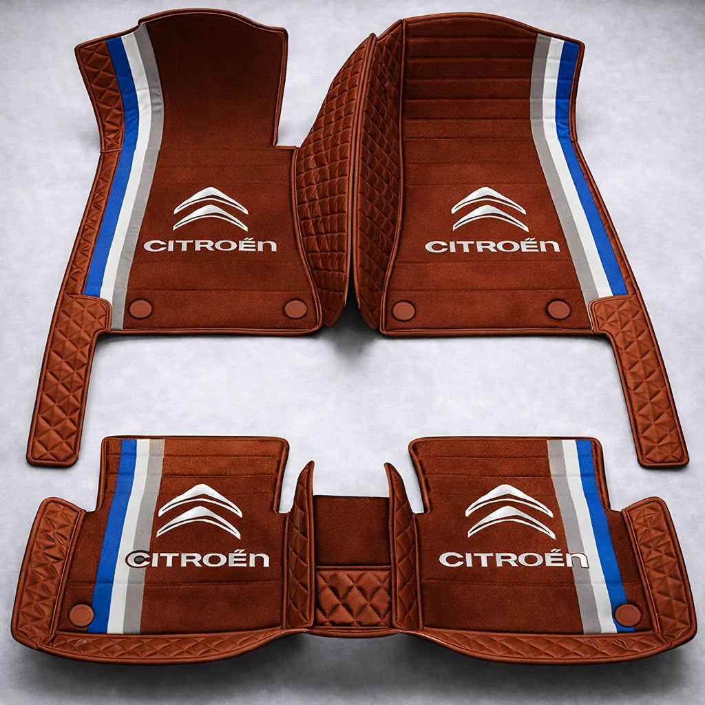 Prémiové autokoberce z PVC a eko kůže, vhodné do každého počasí, voděodolné – kompletní sada na přední i zadní sedadla