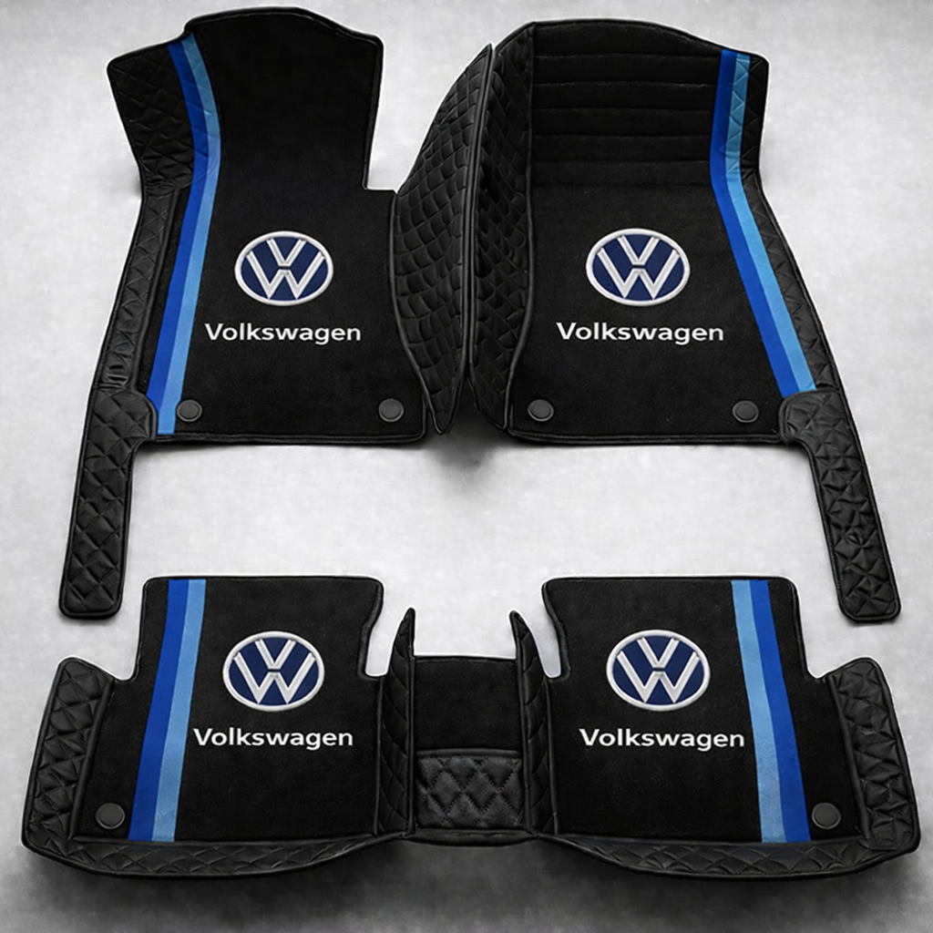 Prémiové autokoberce z PVC a eko kůže, vhodné do každého počasí, voděodolné – kompletní sada na přední i zadní sedadla