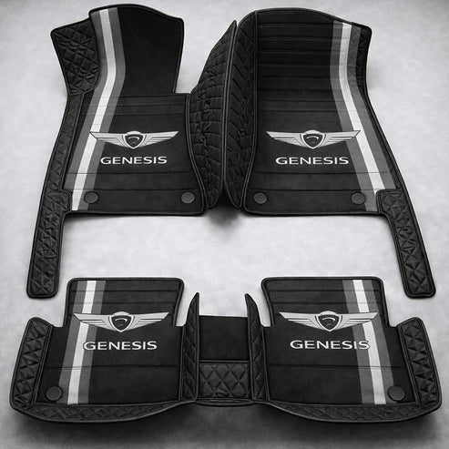 Prémiové autokoberce z PVC a eko kůže, vhodné do každého počasí, voděodolné – kompletní sada na přední i zadní sedadla