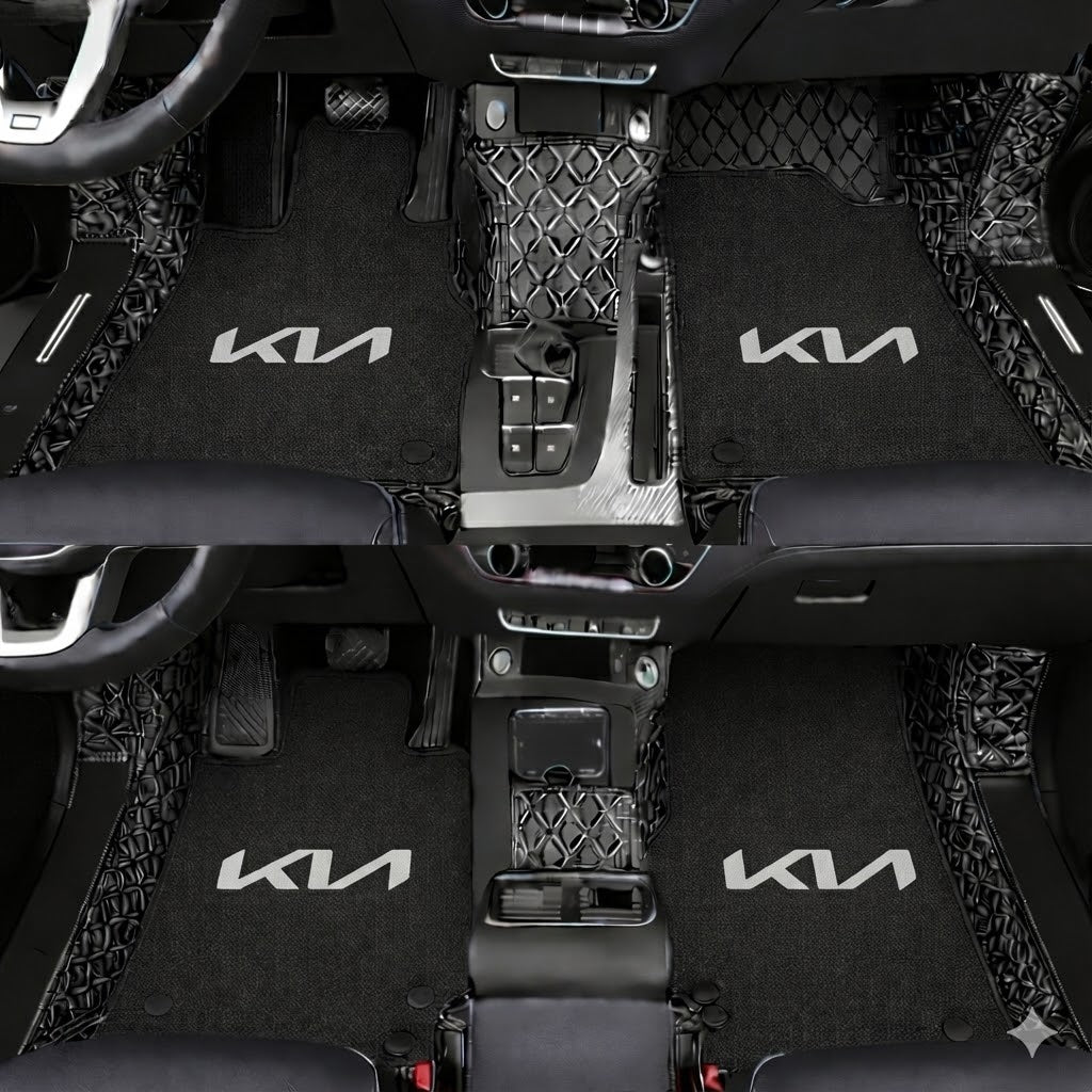 Prémiové autokoberce z PVC a eko kůže, vhodné do každého počasí, voděodolné – kompletní sada na přední i zadní sedadla