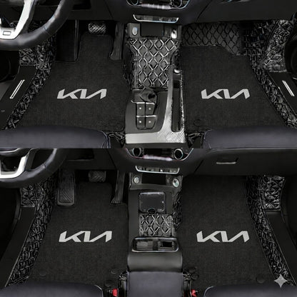 Prémiové autokoberce z PVC a eko kůže, vhodné do každého počasí, voděodolné – kompletní sada na přední i zadní sedadla