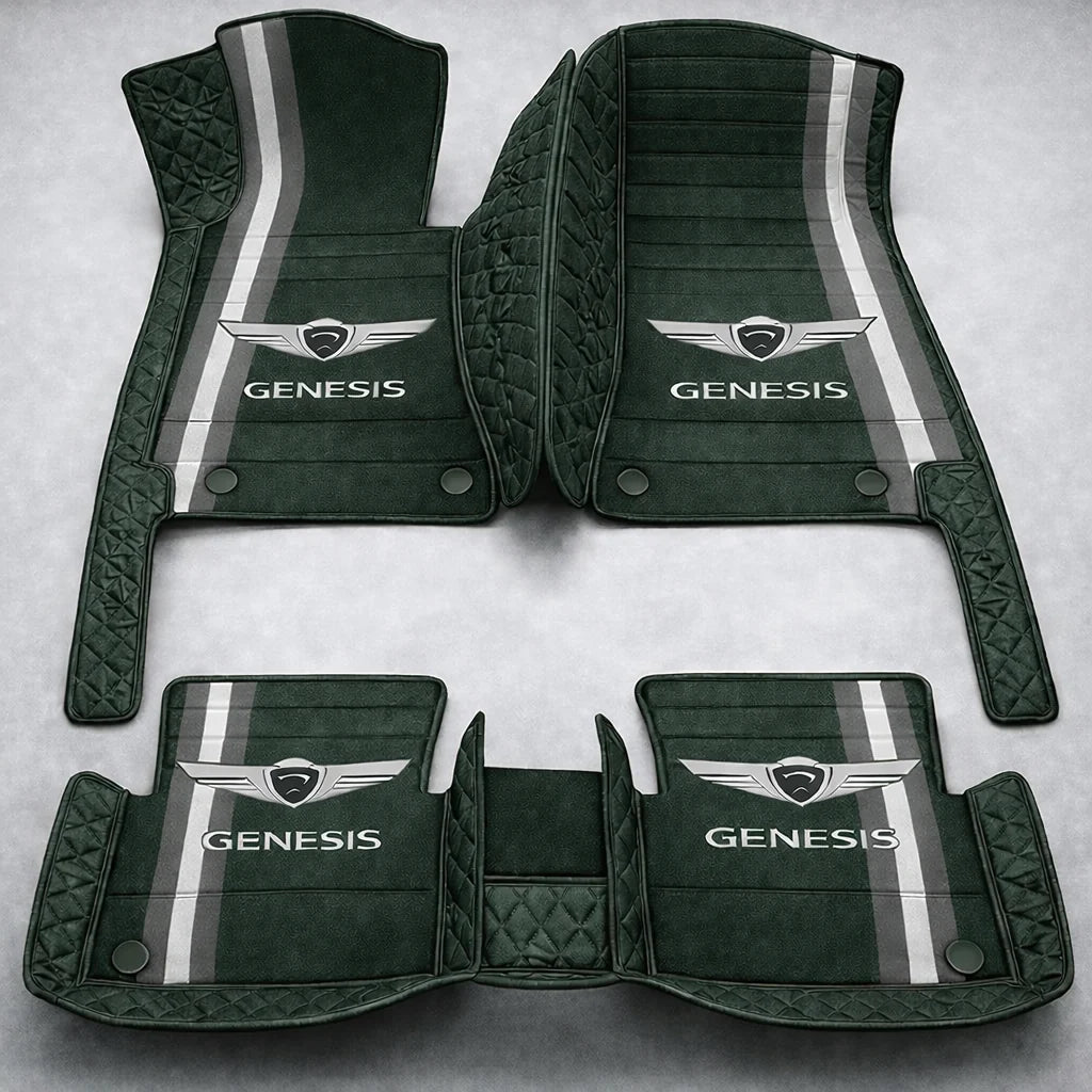 Prémiové autokoberce z PVC a eko kůže, vhodné do každého počasí, voděodolné – kompletní sada na přední i zadní sedadla