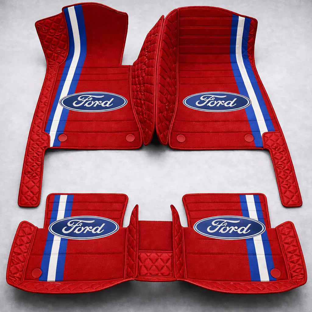 Prémiové autokoberce z PVC a eko kůže, vhodné do každého počasí, voděodolné – kompletní sada na přední i zadní sedadla